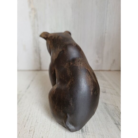 Vintage brown Pig farm animal unique figure home decor xmas - Picture 4 of 7